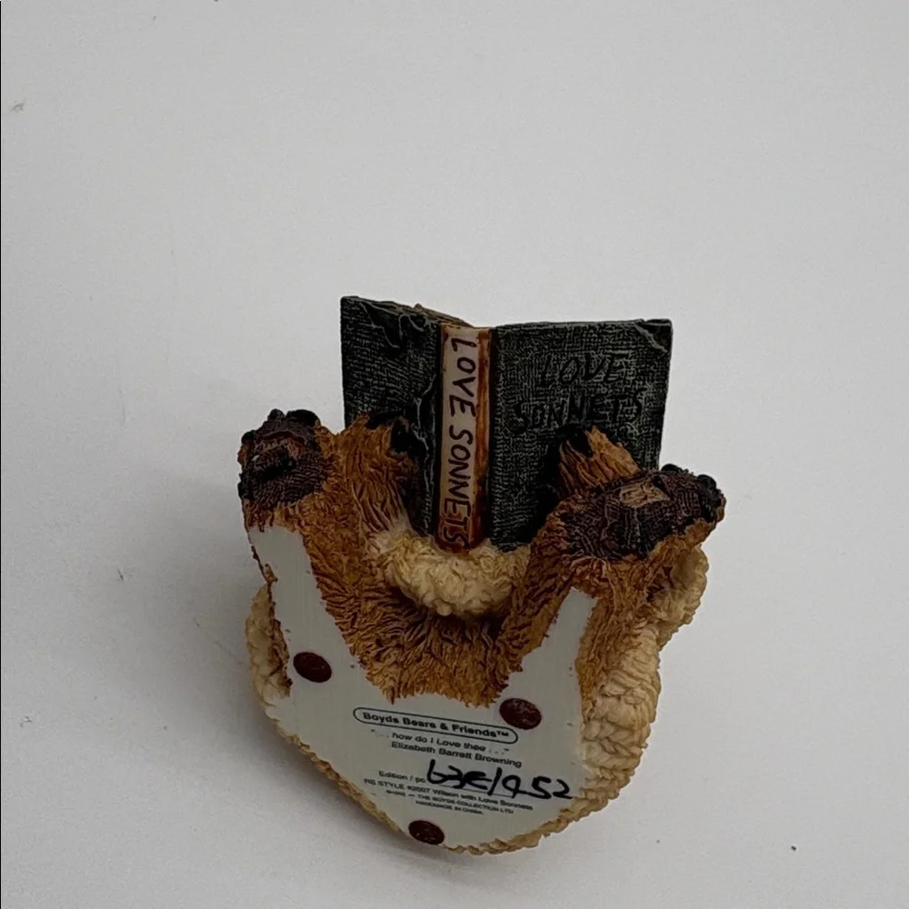 Boyds Bears Wilson With Love Sonnets Figurine Style 2007